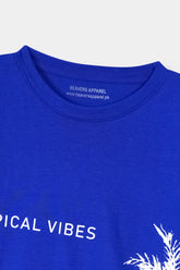 Blue Tropical Vibes Tee